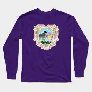 Easter Girl with Tulips, in Heart Long Sleeve T-Shirt